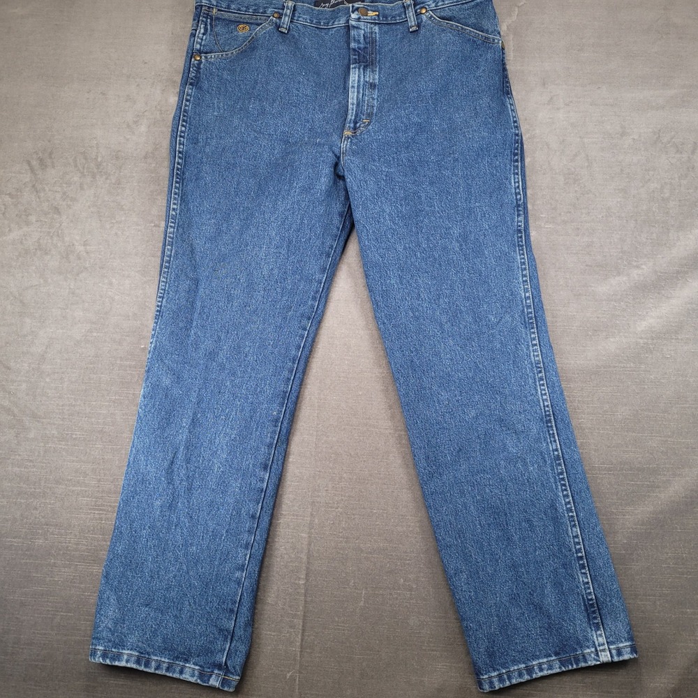 Wrangler George Strait Cowboy Cut Slim Fit Jeans Mens 38x30 Blue Denim